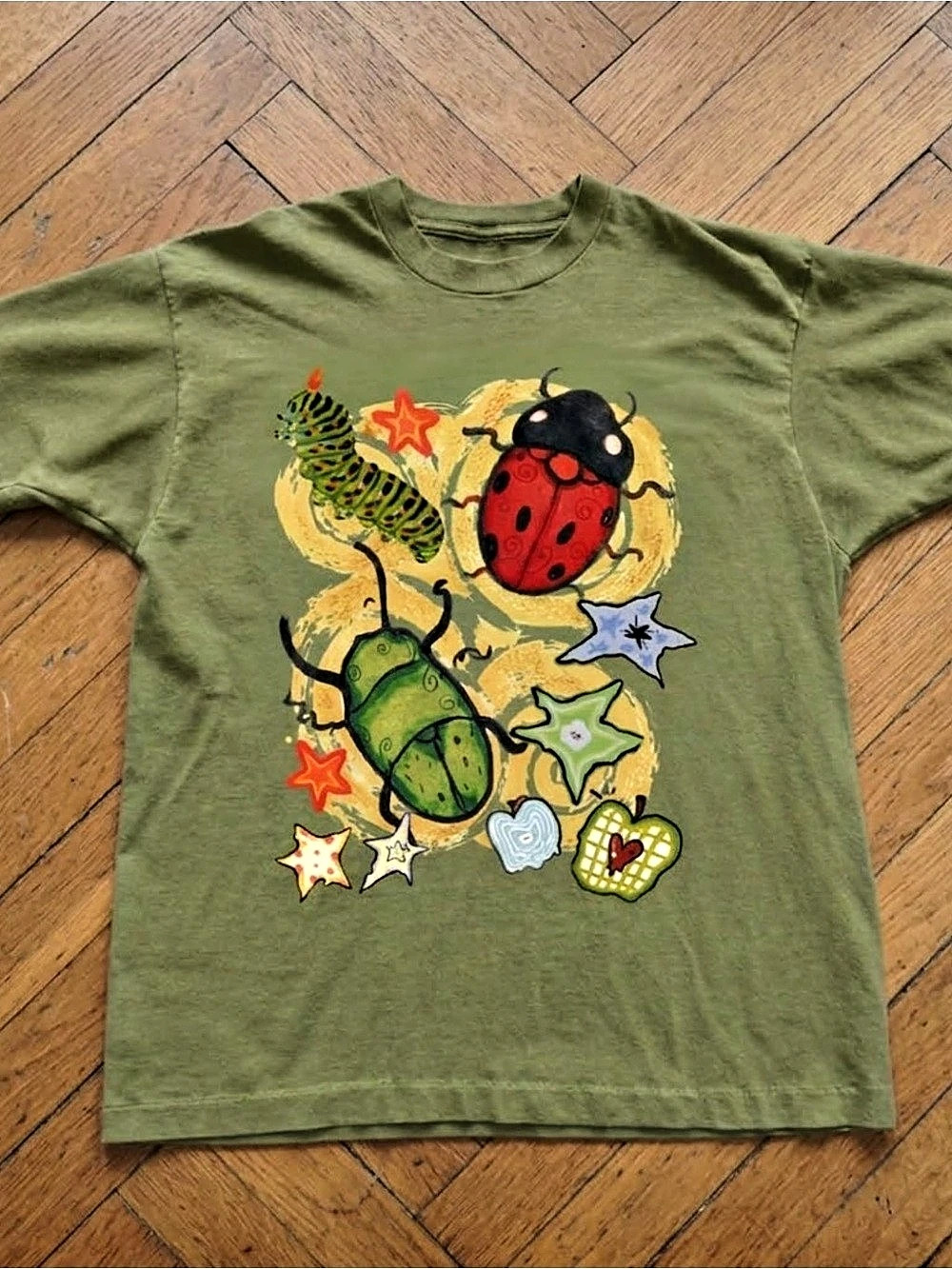 Graphic Short Sleeve Tee in Green